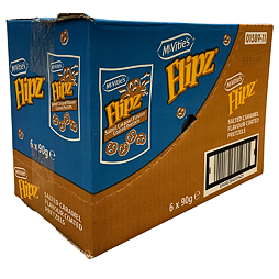 Flipz McVitie's pretzels with salted caramel topping 90 g whole pack 6 pcs