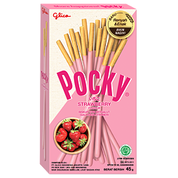 Pocky bars with strawberry flavored topping 45 g