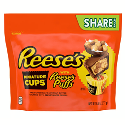 Reese's mini cups filled with peanut butter and cereal 272 g