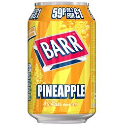 Barr sycený nápoj s příchutí ananasu 330 ml PM