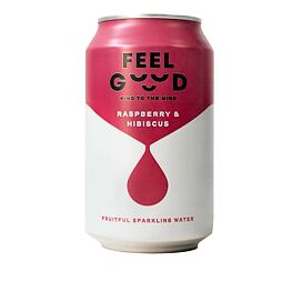 Feel Good sycený nápoj s příchutí maliny a ibišku 330 ml