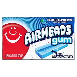 Airheads sugar-free chewing gum with blue raspberry flavor 34 g