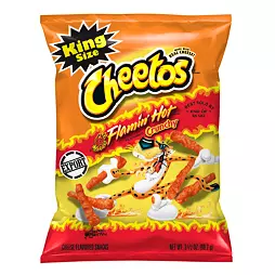 Cheetos Flamin' Hot Crunchy hot crisps with cheese flavor 99 g