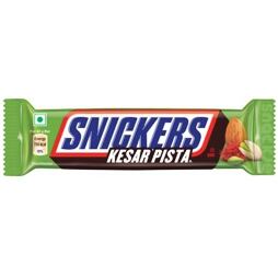 Snickers bar in milk chocolate with pistachio and saffron flavor filling 43 g