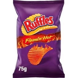 Ruffles Flamin'Hot pálivé bramborové chipsy 75 g