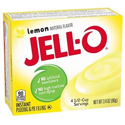 Jell-O instant pudding with lemon flavor 96 g
