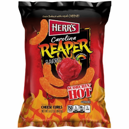 Herr's Carolina Reaper Cheese and Chili Corn Chips 184.3g