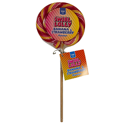 FunLab lollipop with banana and strawberry flavor 80 g