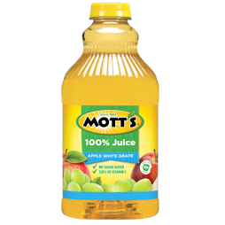 Mott's 100% Apple Juice White Grape Flavor 1.9L