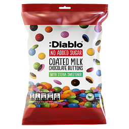 Diablo sugar-free milk chocolate candies 40 g