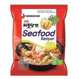 NongShim Ramyun instant noodle soup with seafood 120 g
