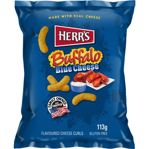 Herr's Buffalo crisps with blue cheese flavor 113 g