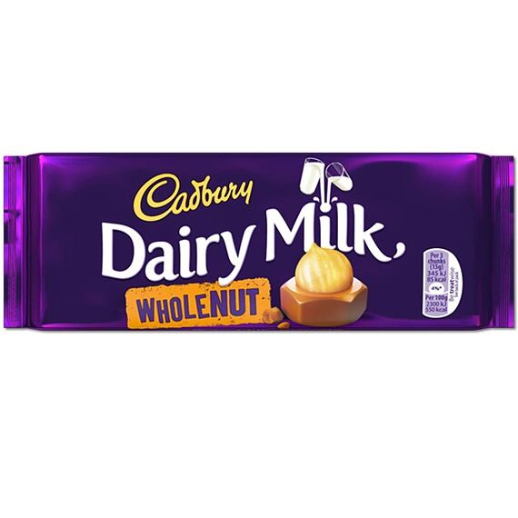 Cadbury milk chocolate with hazelnuts 120 g