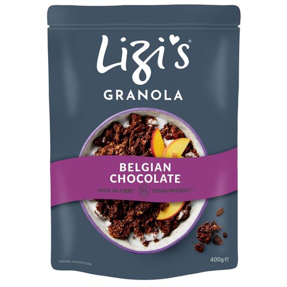 Lizi's granola s belgickou hořkou čokoládou 400 g