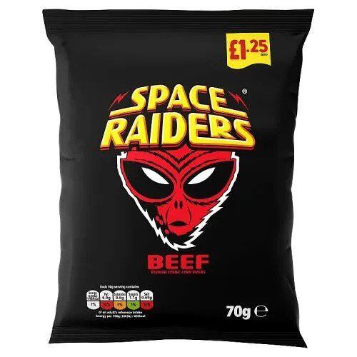 Space Raider kukuřičný snack s hovězí příchutí 70 g PM