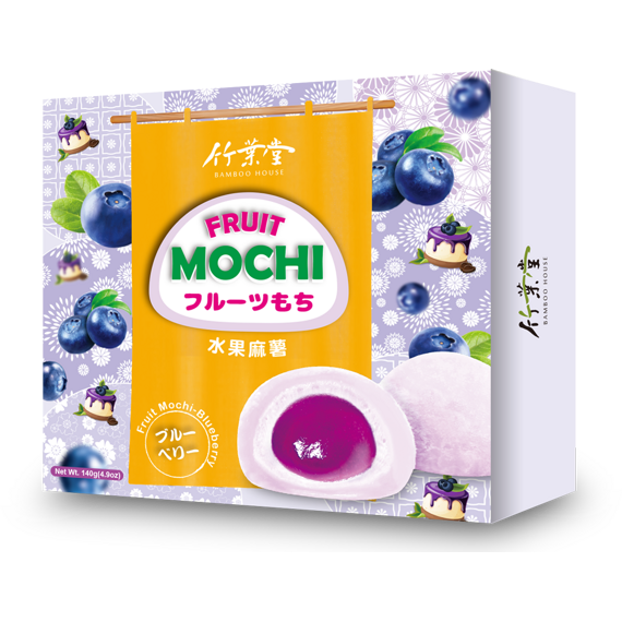 Bamboo Japanese Mochi cookies with blueberry flavor 140 g