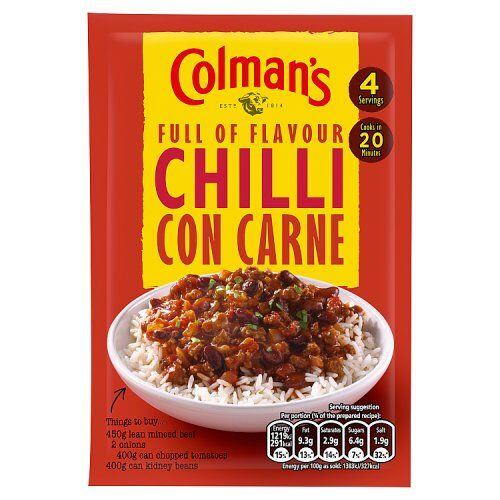 Colman's směs koření na přípravu Chilli con carne 50 g