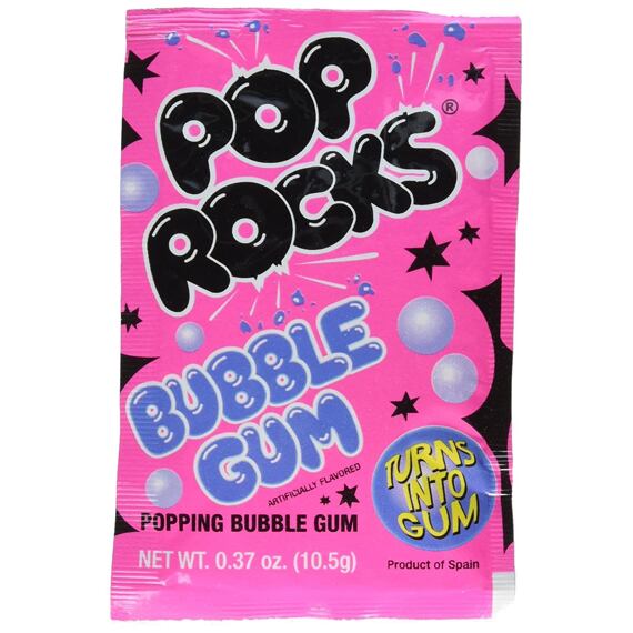 Pop Rocks bursting candies with chewing gum flavor 10.5 g
