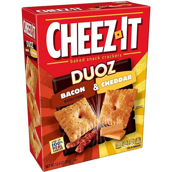Cheez-It Duoz krekry s příchutí slaniny a čedaru 351 g