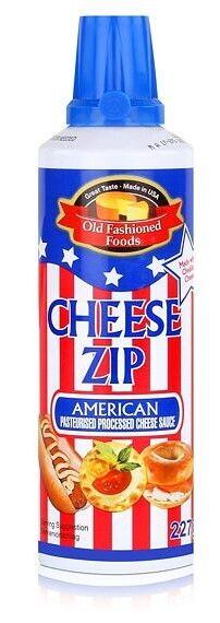 Cheese Zip pasterizovaná tavená omáčka se sýrovou příchutí ve spreji 227 g