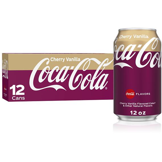 Coca-Cola sycený nápoj s příchutí třešně a vanilky 355 ml Celé Balení 12 ks