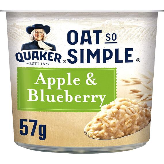 Quaker Oats oatmeal with apple and blueberry flavor 57 g