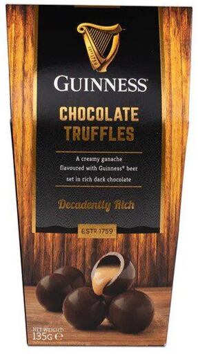 Guinness pralinky z hořké čokolády s náplní s příchutí piva Guinness 135 g