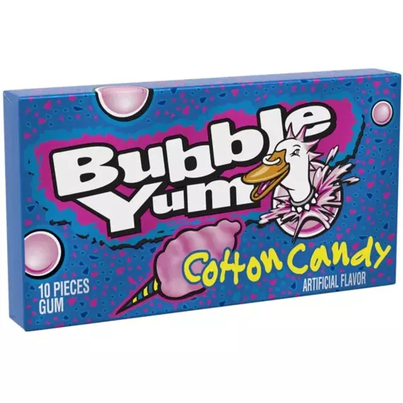 Bubble Yum žvýkačky s příchutí cukrové vaty 80 g