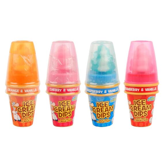 Crazy Candy lollipop in the shape of ice cream with fruit flavor and sugar sprinkles 1 pc 23 g