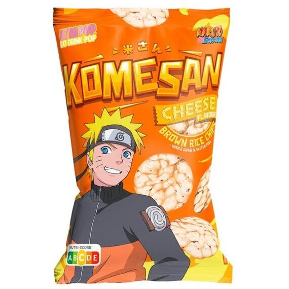 Ultra Pop Komesan Naruto rice puff crackers with cheese flavor 60 g