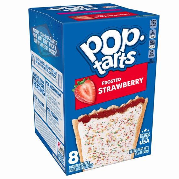 Pop Tarts filled bags with strawberry flavor and topping 384 g