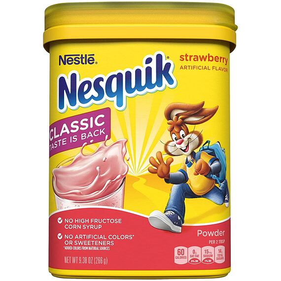 Nesquik strawberry powder drink 266 g