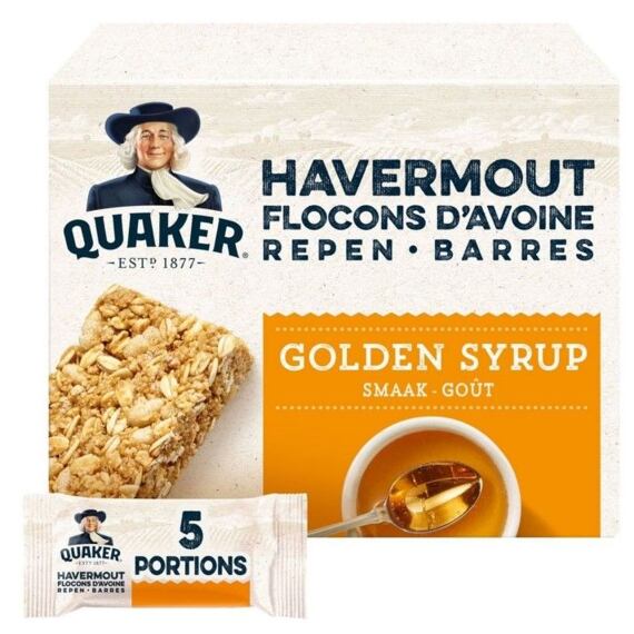Quaker Havermout oat bars with light molasses flavor 5 x 35 g