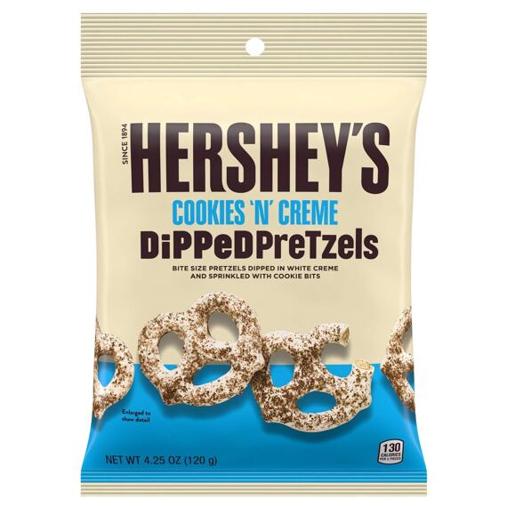 Hershey's pretzels with cookies and cream flavored glaze 120 g