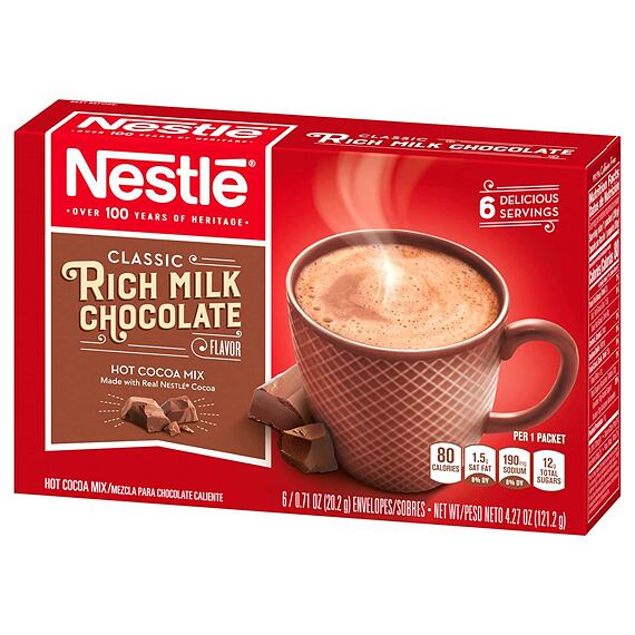 Nestlé instant hot chocolate 121.2 g