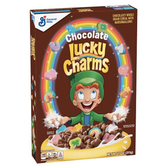 Lucky Charms corn cereal with chocolate flavor with pieces of marshmallows 311 g
