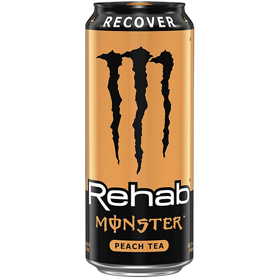 Monster Rehab energetický čaj s příchutí broskve 458 ml