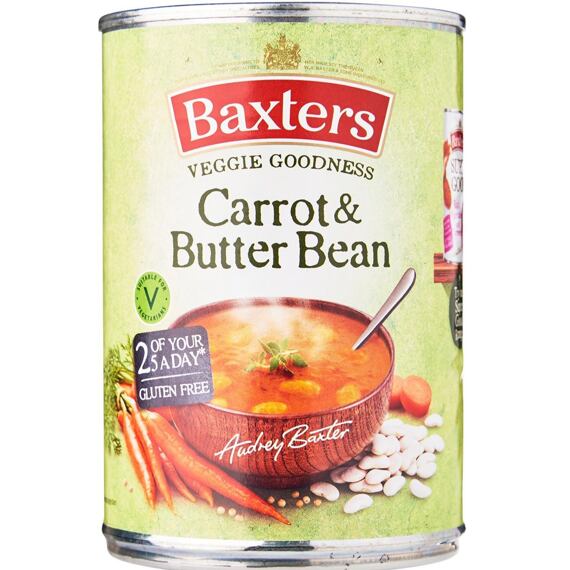 Baxters vegetable soup with carrots and butter beans 400 g