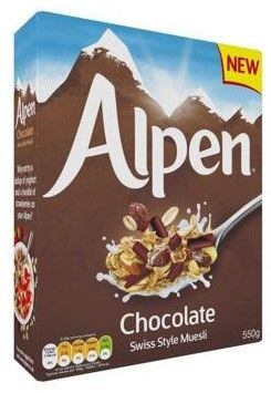 Alpen chocolate muesli 550 g 