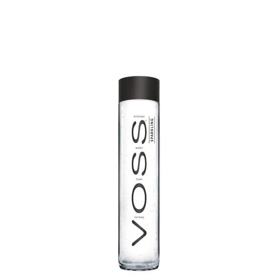VOSS sparkling glass bottle 375 ml box of 24