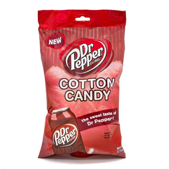 Dr Pepper cotton candy with the flavor of a cola drink 88 g