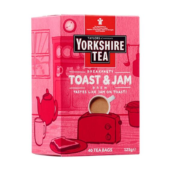 Yorkshire Tea černý čaj s příchutí marmelády a toastu 40 ks 125 g