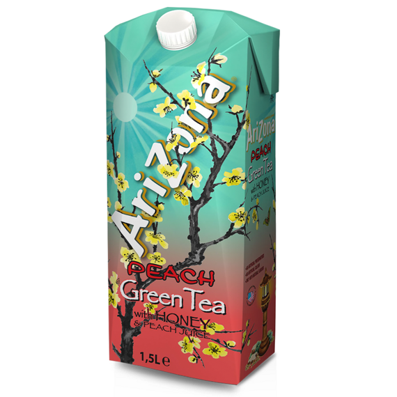 AriZona peach green tea 1,5 l
