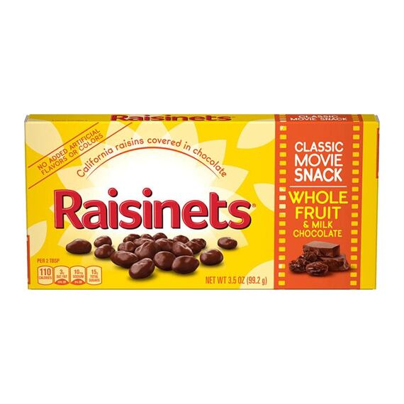 Raisinets raisins in milk chocolate 87.8 g