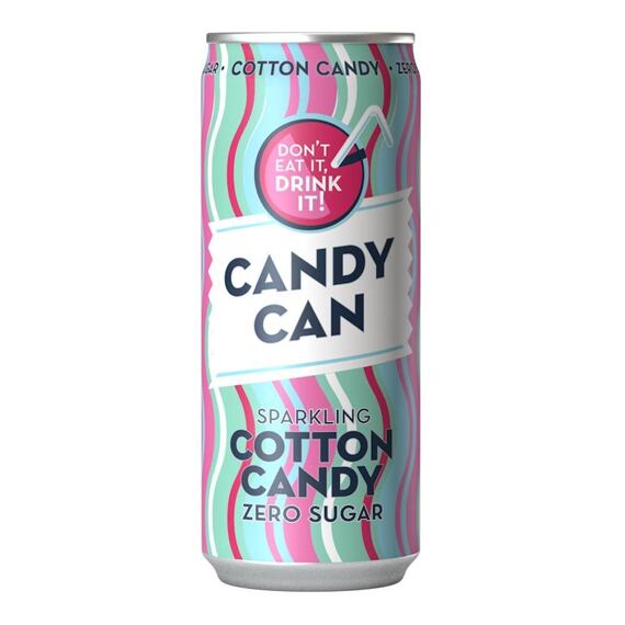 Candy Can Cotton Candy sugar free sparkling soda 330 ml