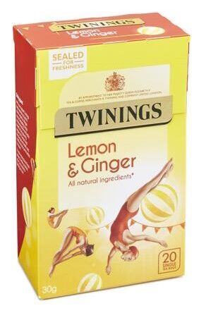 Twinings zázvorový čaj s citronovou kůrou 20 ks 30 g