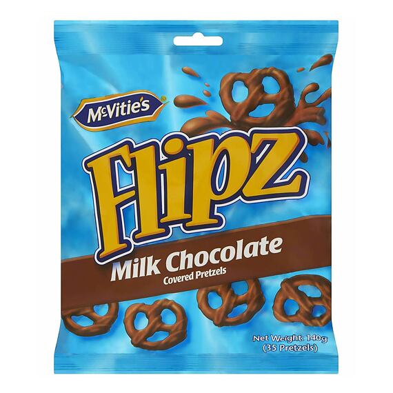 Flipz McVitie's pretzels in milk chocolate 140 g