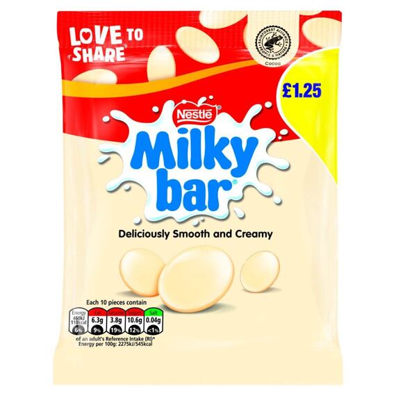 Milkybar white chocolate buttons 85 g PM