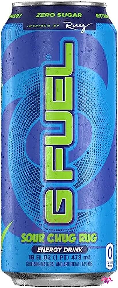 G FUEL Chug energy drink with sour blue raspberry 473 ml - Candy-store.cz | Dobroty z celého světa