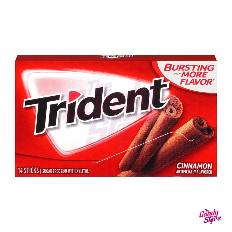 Trident chewing gum with cinnamon flavor 14 pcs 27 g - Candy-store